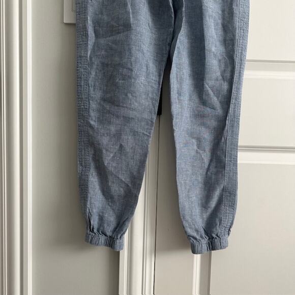 Athleta Cabo Linen Jogger Size: 2 Color: Chambray Blue - Picture 5 of 9